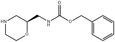 (S)-2-N-CBZ-胺甲基吗啉 结构式