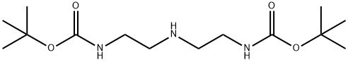 1,7-双-BOC-1,4,7-三氮杂庚烷 结构式