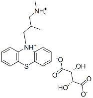 10-[3-(dimethylammonio)-2-methylpropyl]-10H-phenothiazinium [R-(R*,R*)]-tartrate 结构式