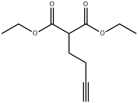 炔丁基丙二酸二乙酯 结构式