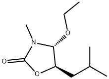 2-Oxazolidinone,4-ethoxy-3-methyl-5-(2-methylpropyl)-,trans-(9CI) 结构式