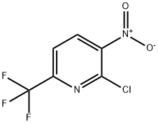2-氯-3-硝基-6-三氟甲基吡啶 结构式