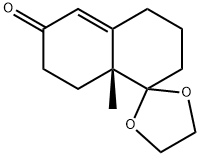 (R)-SPIRO[1,3-DIOXOLANE-2,1'(2'H)-NAPHTHALEN]-6'(5'H)-ONE, 3',7',8',8'A-TETRAHYDRO-8'A-METHYL- (9CI) 结构式