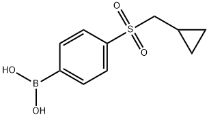 4-(CYCLOPROPYLMETHYLSULFONYL)PHENYLBORONIC ACID 结构式