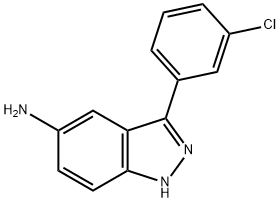 3-(3-氯苯基)-1H-吲唑-5-胺 结构式