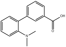 2-(DIMETHYLAMINO)BIPHENYL-3-CARBOXYLIC ACID 结构式