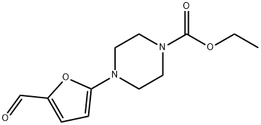 Ethyl 4-(5-formyl-2-furyl)piperazine-1-carboxylate 结构式