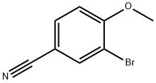 3-溴-4-甲氧基苯甲腈 结构式