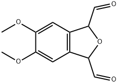 1,3-Isobenzofurandicarboxaldehyde,  1,3-dihydro-5,6-dimethoxy- 结构式