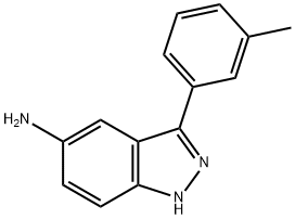 3-(M-甲苯基)-1H-吲唑-5-胺 结构式