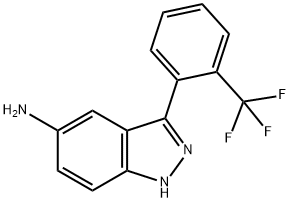 3-(2-(三氟甲基)苯基)-1H-吲唑-5-胺 结构式