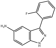 3-(2-氟苯基)-1H-吲唑-5-胺 结构式