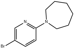 1-(5-溴 - 吡啶-2-基)氮杂环庚烷 结构式