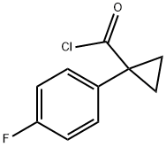 1-(4-Fluorophenyl)cyclopropane-1-carbonyl chloride 结构式