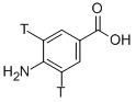 4-AMINOBENZOIC ACID, [3,5-3H] 结构式