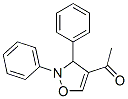1-(2,3-Diphenyl-2,3-dihydro-4-isoxazolyl)ethanone 结构式