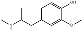 4-hydroxy-3-methoxymethamphetamine 结构式