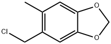 5-(氯甲基)-6-甲基-1,3-苯并二恶茂 结构式