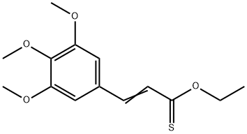 2-Propenethioic acid, 3-(3,4,5-trimethoxyphenyl)-, O-ethyl ester 结构式