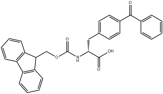 FMOC-4-苯甲酰基-D-苯丙氨酸 结构式