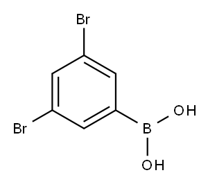 3,5-二溴苯硼酸 结构式