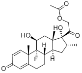 醋酸地塞米松原料药 结构式