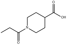 1-丙酰4-哌啶甲酸 结构式