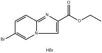6-BroMo-iMidazo[1,2-a]pyridine-2-carboxylic acid ethyl ester hydrobroMide 结构式