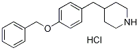 4-(4-(苄氧基)苄基)哌啶盐酸盐 结构式