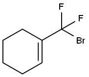 1-(BROMODIFLUOROMETHYL)CYCLOHEX-1-ENE 结构式