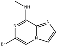 咪唑[1,2 -Α]吡嗪- 8 -胺,6 -溴- N -甲基- 结构式