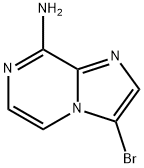 8-氨基-3-溴吲哚[1,2-A]吡嗪 结构式