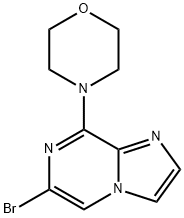 6-溴-8-吗啉咪唑并[1,2-A]吡嗪 结构式