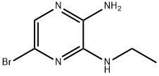 2-氨基-5-溴-3-(乙氨基)吡嗪 结构式