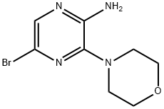2-氨基-5-溴-3-吗啉-4-基吡嗪 结构式