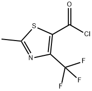 2-METHYL-4-(TRIFLUOROMETHYL)-1,3-THIAZOLE-5-CARBONYL CHLORIDE 结构式