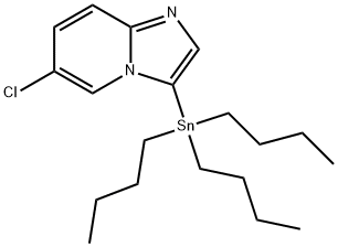 6-氯-3-(三丁基锡基)咪唑并[1,2-A]吡啶 结构式