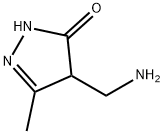 4-(AMinoMethyl)-2,4-dihydro-5-Methyl-3H-pyrazol-3-one 结构式