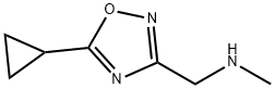 [(5-环丙基-1,2,4-恶二唑-3-基)甲基]甲胺 结构式