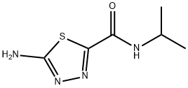 1,3,4-Thiadiazole-2-carboxamide, 5-amino-N-(1-methylethyl)- 结构式