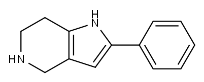 2-苯基-4,5,6,7-四氢-1H-吡咯并[3,2-C]吡啶 结构式