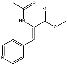 2-Propenoic acid, 2-(acetylamino)-3-(4-pyridinyl)-, methyl ester, (Z)- (9CI) 结构式