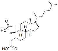 2,3-secocholestan-2,3-dioic acid 结构式