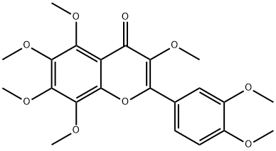 3,5,6,7,8,3',4'-七甲氧基黄酮 结构式