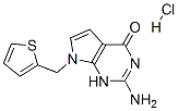 2-AMINO-7-THENYL-1,7-DIHYDRO-4H-PYRROLO[2,3-D]PYRIMIDIN-4-ONE HYDROCHLORIDE 结构式