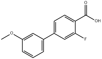 2-氟-4-(3-甲氧基苯基)苯甲酸 结构式