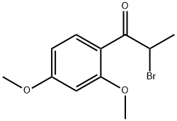 2-溴-1-(2,4-二甲氧基苯基)丙-1-酮 结构式