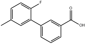 2-FLUORO-5-METHYLBIPHENYL-3-CARBOXYLIC ACID 结构式