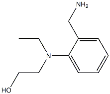 2-[2-(Aminomethyl)(ethyl)anilino]-1-ethanol 结构式