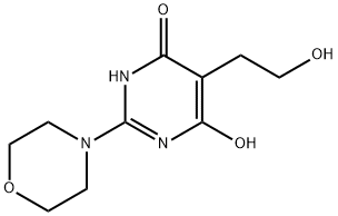 5-(2-HYDROXYETHYL)-2-MORPHOLINOPYRIMIDINE-4,6-DIOL 结构式